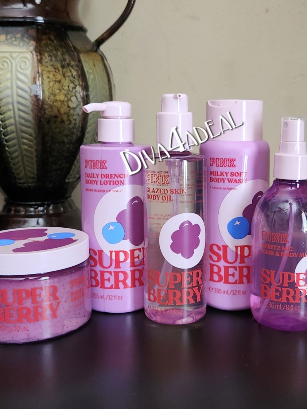 PINK Victoria’s Secret SUPER BERRY Collection 5PC Bundle